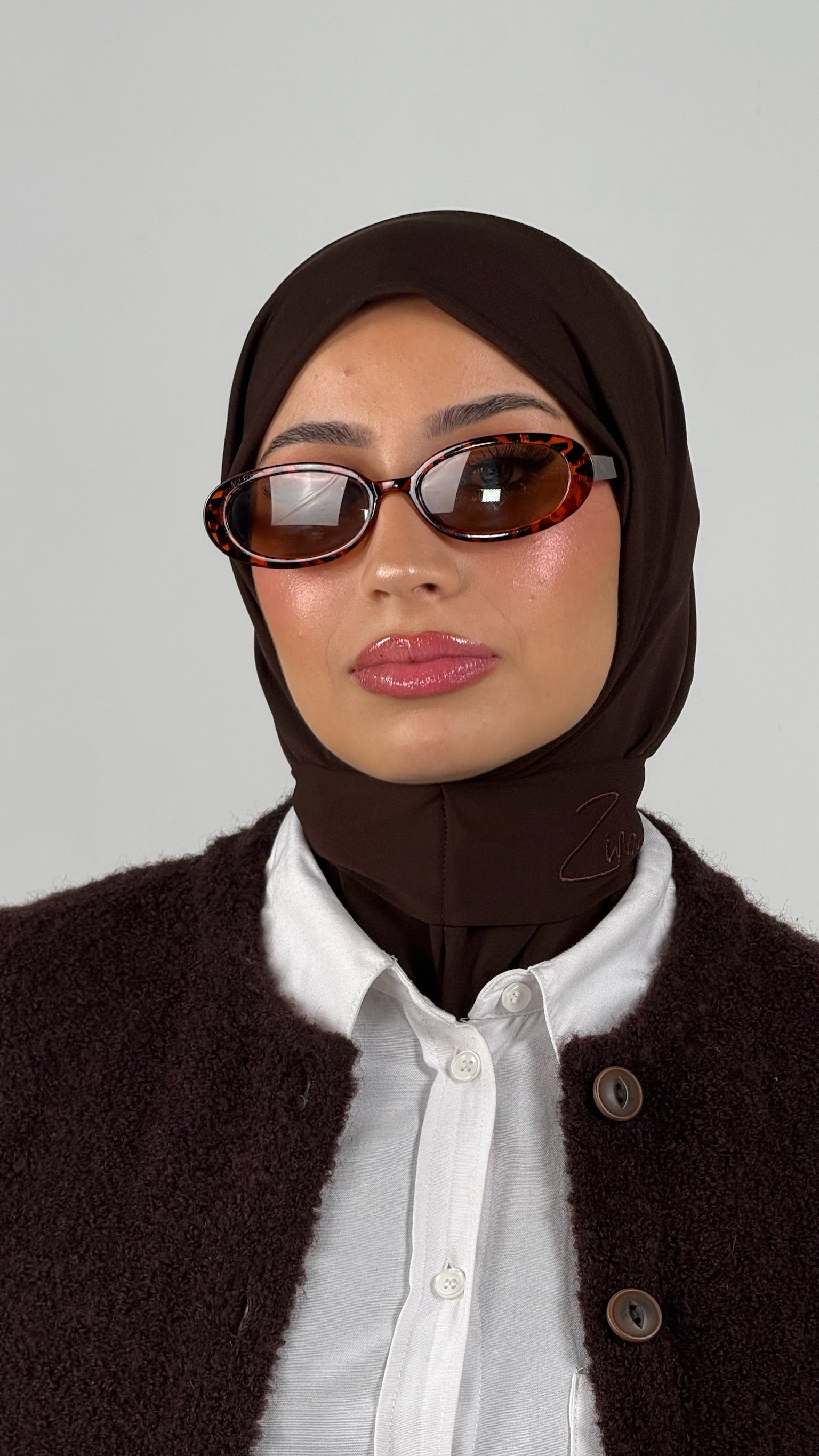 Cagoule Jersey Dark Brown